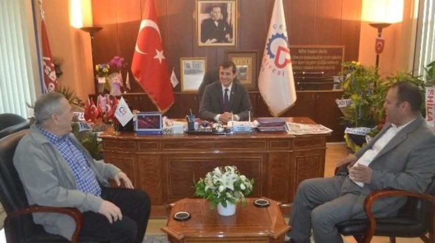 Gen&ccedil; Başkan Akay&rsquo;a Ziyaretler S&uuml;r&uuml;yor