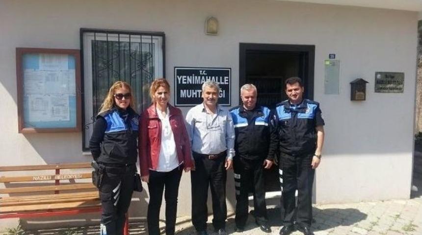 Nazilli Polisi, Mahalle Muhtarlarını Tebrik Etti