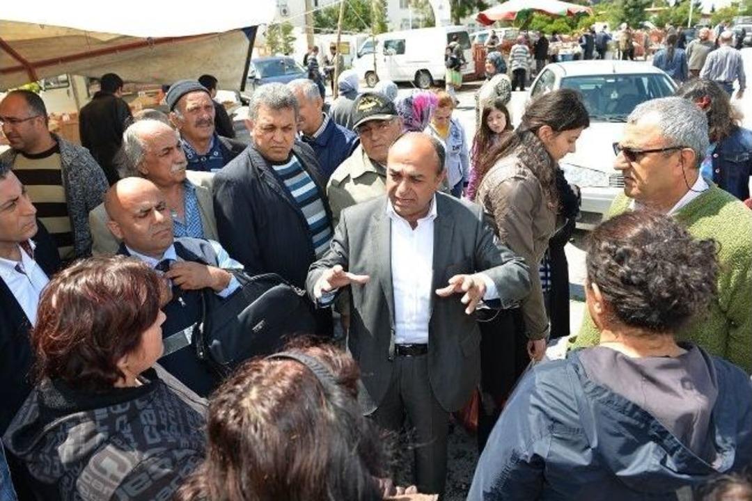 Başkan Arslan, Pazaryerlerinde Esnaf Ve Vatandaşı Dinledi