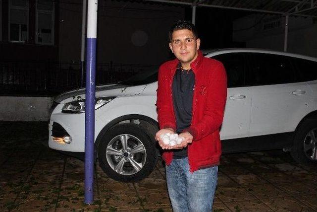 Yavuzelinde, Ceviz B&uuml;y&uuml;kl&uuml;ğ&uuml;nde Dolu Yağdı! 2