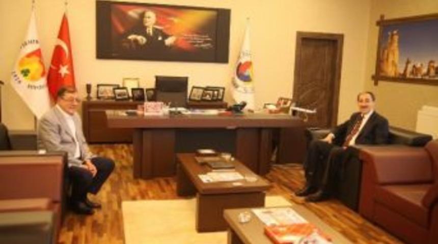 Nevşehir İl Emniyet M&uuml;d&uuml;r&uuml; Kalayoğlu&rsquo;ndan Ntso Başkanı Parmaksız&rsquo;a Ziyaret