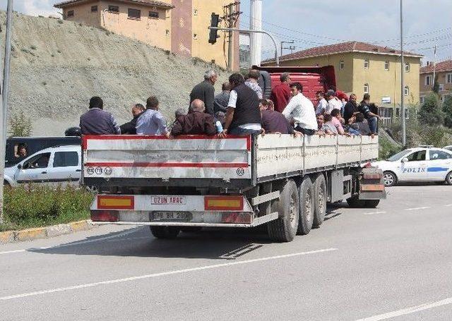 Karabük’te Tır Esnafından Bir Garip Eylem