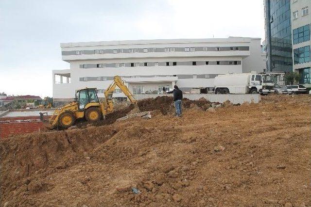 Ktü Farabi Hastanesi Ambulans Helikopter Pistinin Yapımına Başlandı