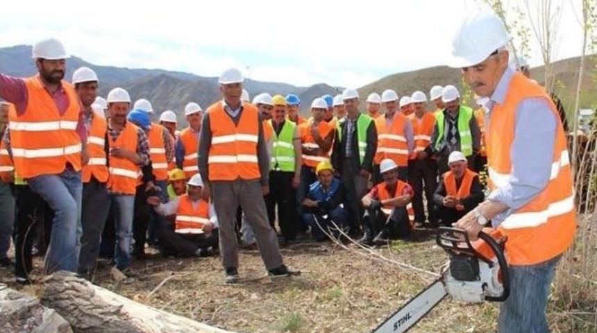 Orman İş&ccedil;ilerine Ağa&ccedil; Kesme Ve Boylama Kursu