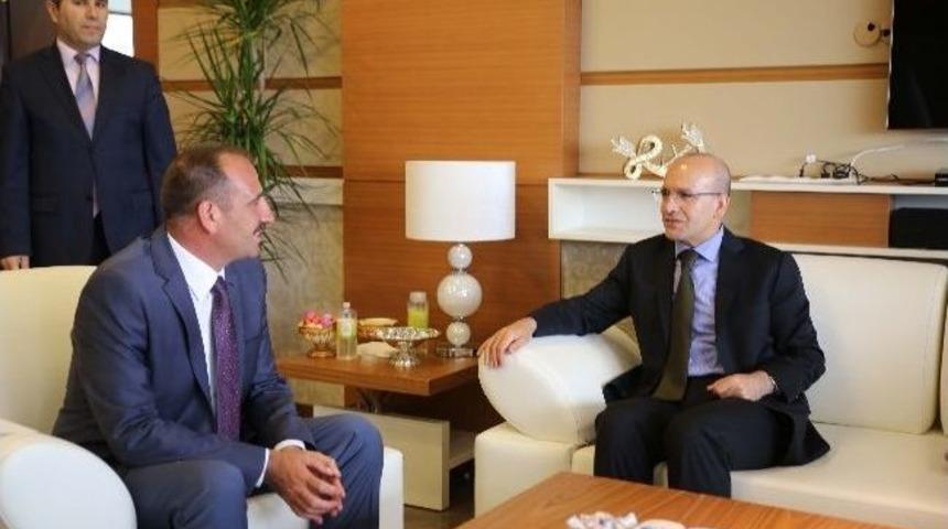 Başkan Duruay&rsquo;a Bakan Şimşek&rsquo;ten 'hayırlı Olsun' Ziyareti