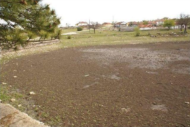 Sarıcailyas Mahallesindeki Gölet Kuraklığın Kurbanı Oldu