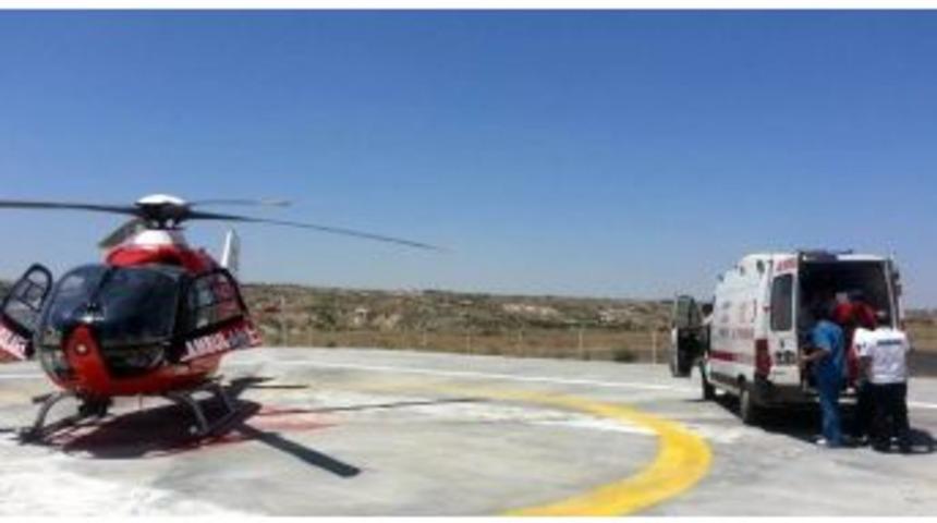 Parmağı Kopan Hasta Hava Ambulansı İle Ankara'ya Sevk Edildi