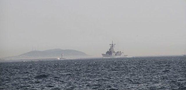 Abd Savaş Gemisi İstanbul Boğazı ndan Ge&ccedil;ti 2