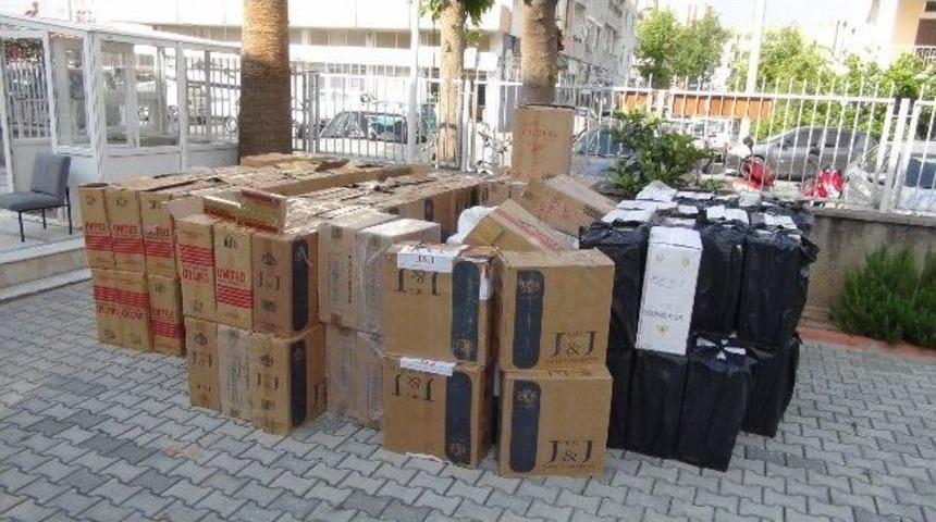 Silifke'de Kaçak Sigara Operasyonu