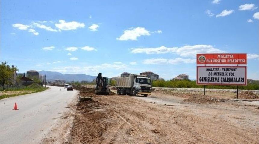 Malatya - Yeşilyurt Yolu Bulvara D&ouml;n&uuml;şt&uuml;r&uuml;l&uuml;yor