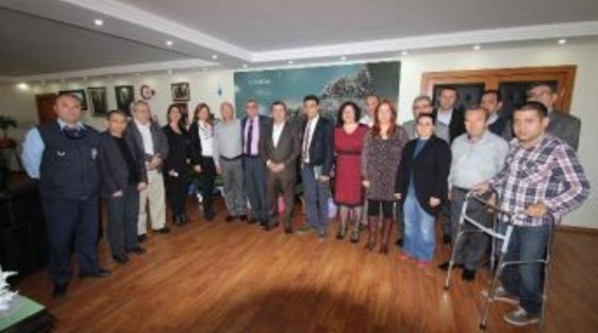 Başkan Batur'a Sendikacı Desteği