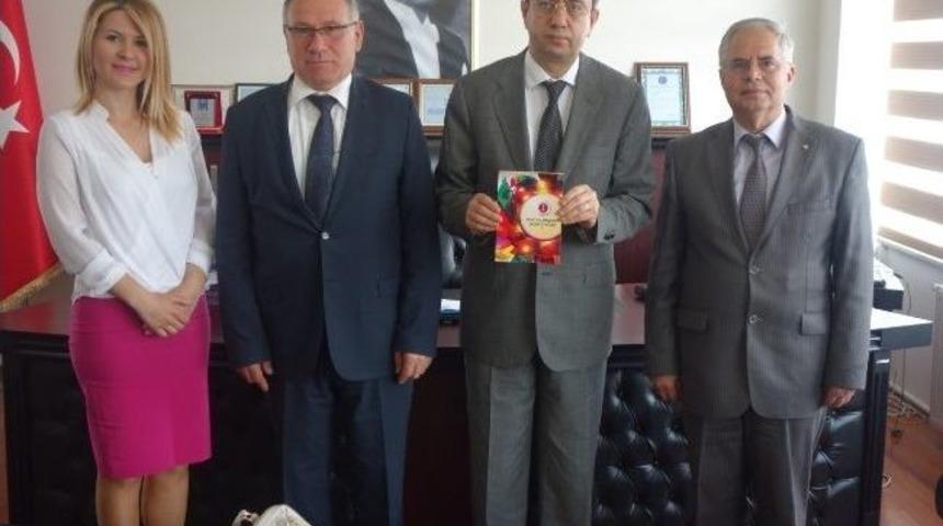 &Ccedil;erkezk&ouml;y Kaymakamı Kubilay Yazar Selma Kamba' Yı Makamında Kabul Etti