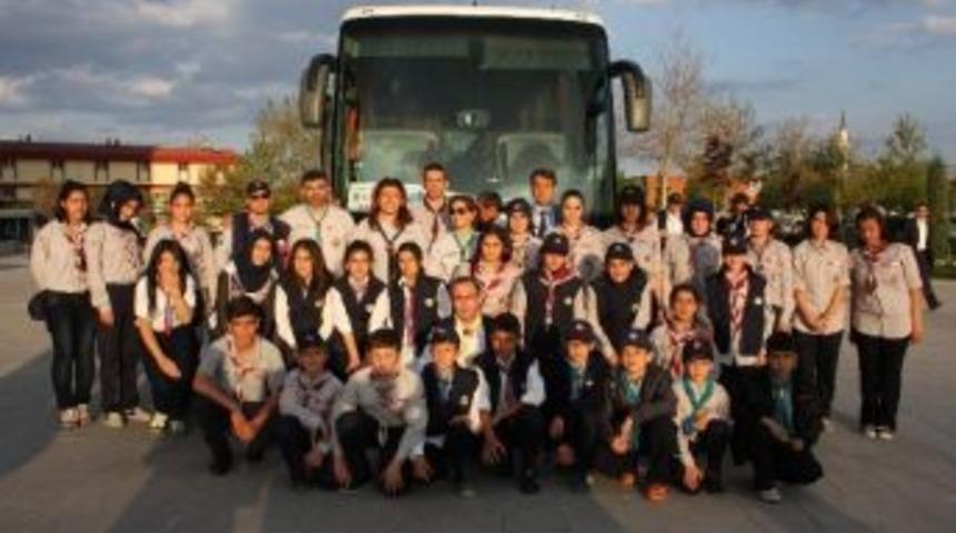 Karatay İzcileri &Ccedil;anakkale&rsquo;ye Uğurlandı