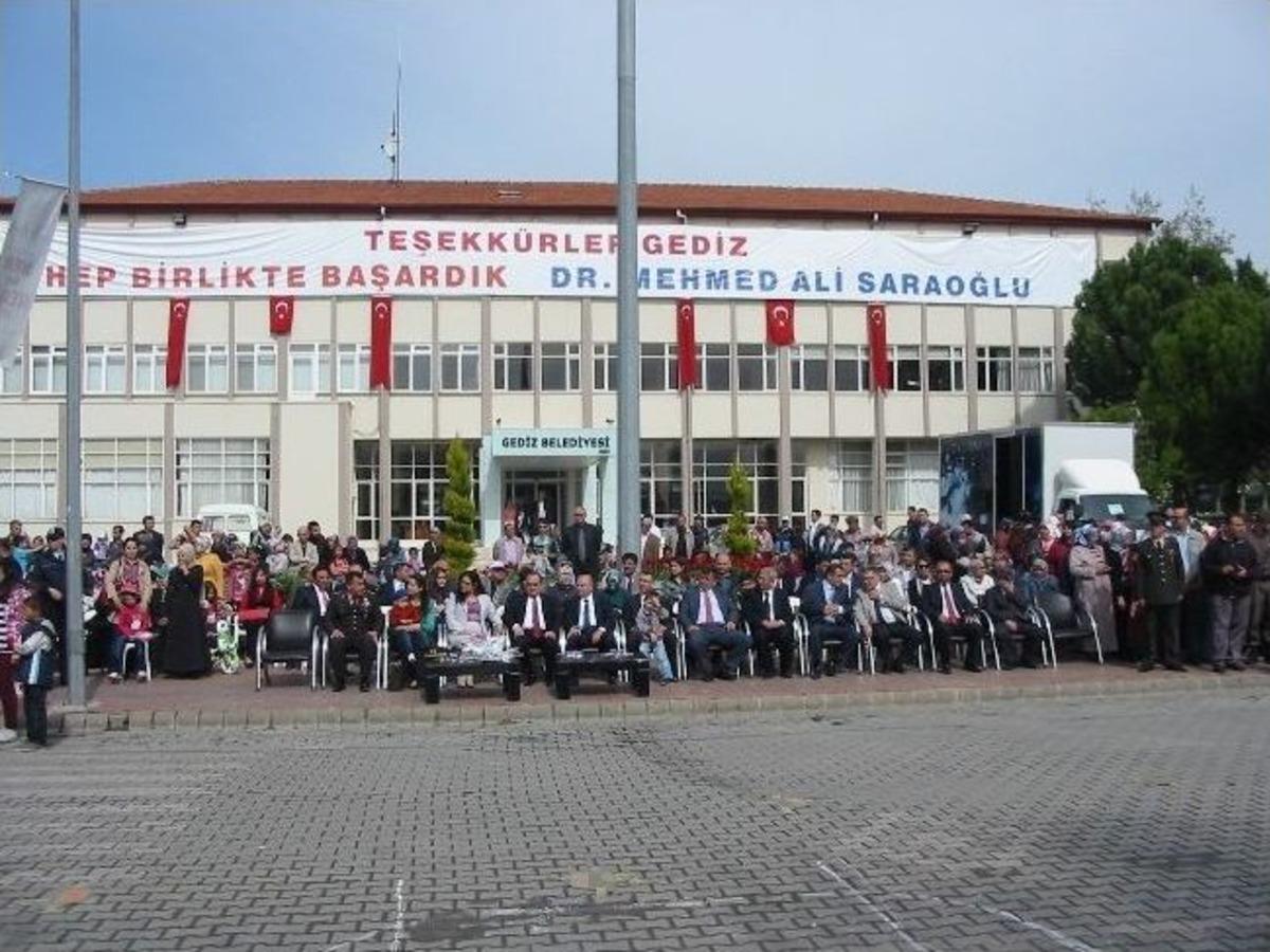 Gediz&rsquo;de 23 Nisan Ulusal Egemenlik Ve &Ccedil;ocuk Bayramı T&ouml;renlerle Kutlandı