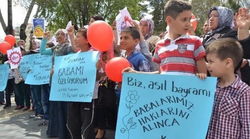 Disk-gıda-iş Sendikasın&rsquo;dan 23 Nisan Eylemi