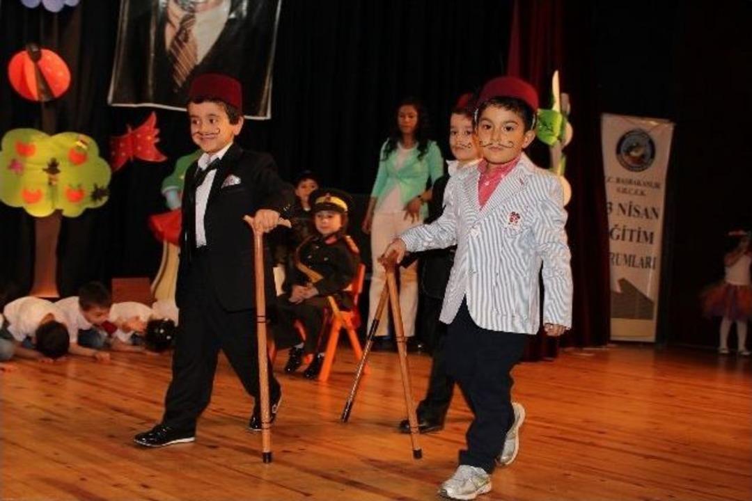 Nazilli'de Anaokulu &Ouml;ğrencilerinin 23 Nisan Coşkusu