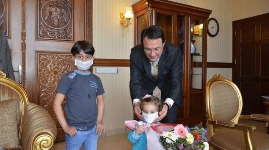 Lösemili Çocuklardan Vali Akdemir’e Ziyaret