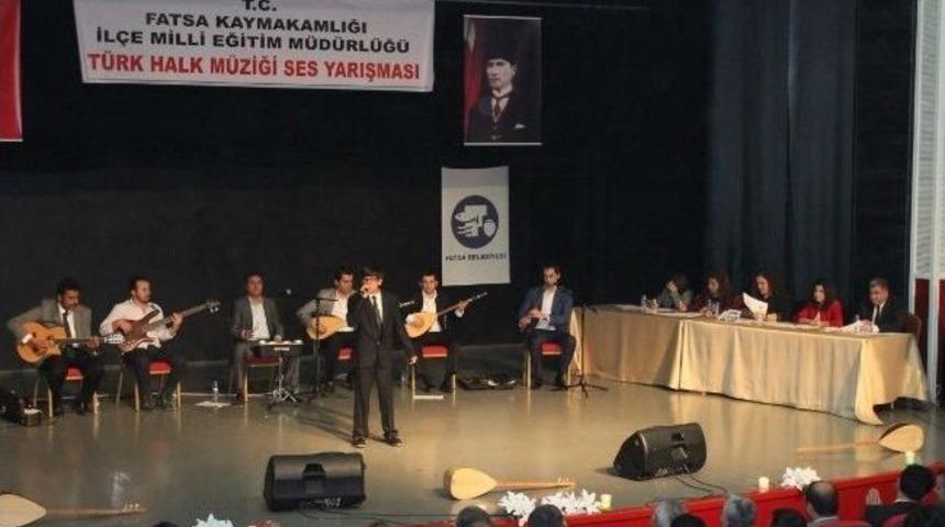 Fatsa&rsquo;da Ses Yarışması D&uuml;zenlendi