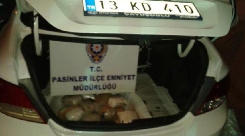 Pasinler&rsquo;de 55 Kilogram Toz Esrar Ele Ge&ccedil;irildi