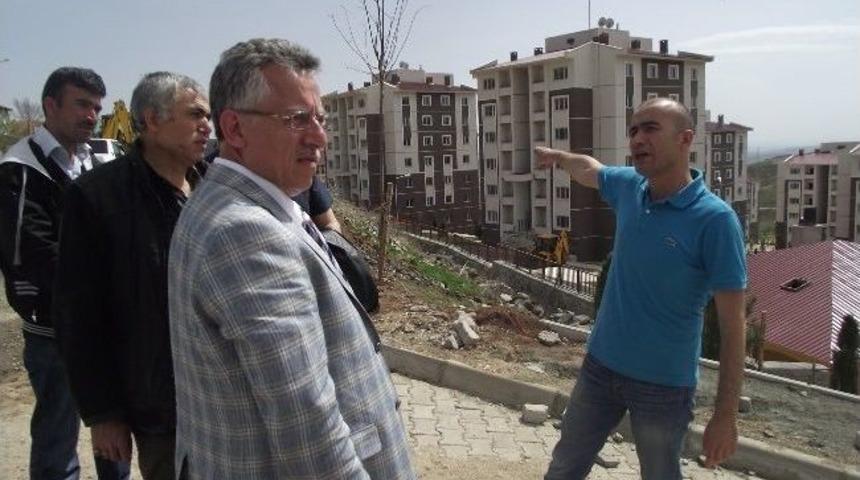 Yozgat Belediye Başkanı Arslan Toki İnşaatında İncelemelerde Bulundu