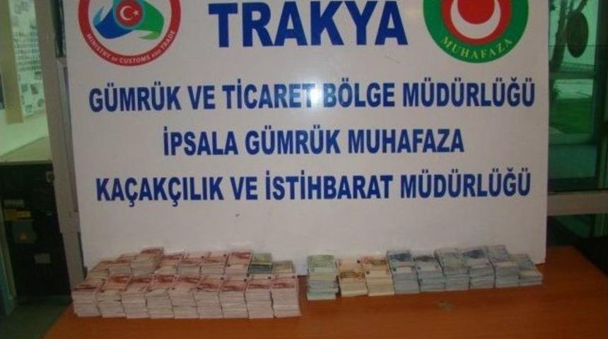 İpsala'da Bir Otomobilde 184 Bin 160 Avro Ele Ge&ccedil;irildi