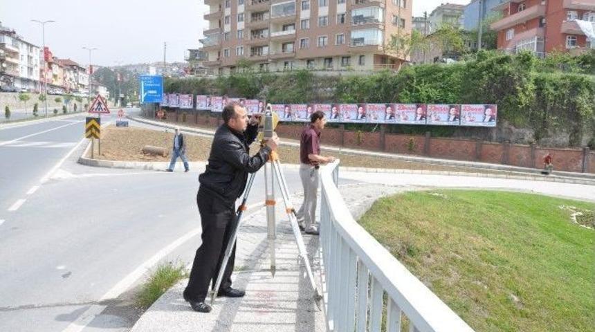Karayolları, Alaplı Giriş Yolu İ&ccedil;in &Ouml;n İnceleme Yaptı