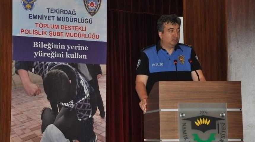 Tekirdağ İl Emniyeti M&uuml;d&uuml;rl&uuml;ğ&uuml;&rsquo;nden &ldquo;akran Zorbalığı&rdquo; Konferansı