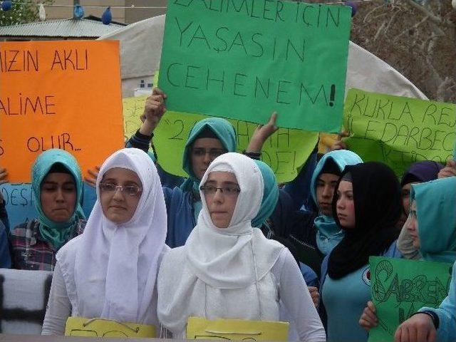 Afşin'de Mısır’daki İdam Kararları Protesto Edildi