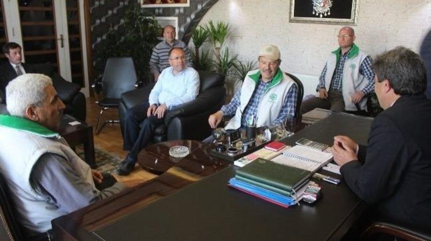 Kayseri Pancar Ekicileri Kooperatifi Başkanı Akay&rsquo;dan Pınarbaşı Belediye Başkanı Ataş&rsquo;a Ziyaret