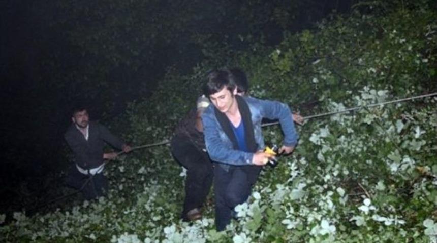 Otomobil U&ccedil;uruma Yuvarlandı