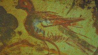 2. Yüzyıldan Kalma Mezardan Kuş Resmi Çıktı