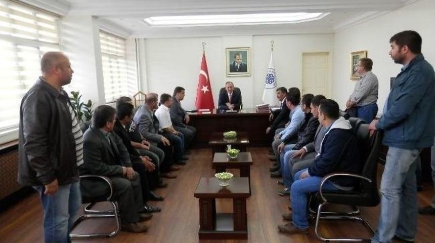 Sendika Başkanı Akkurt&rsquo;tan Ziyaret