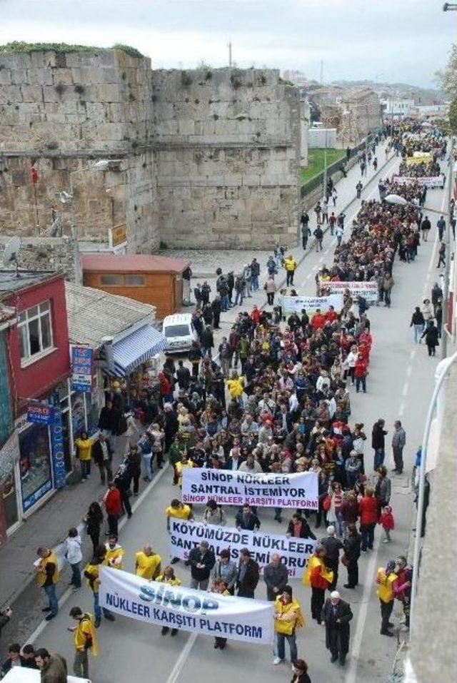 Sinop'ta Nükleer Karşıtı Miting