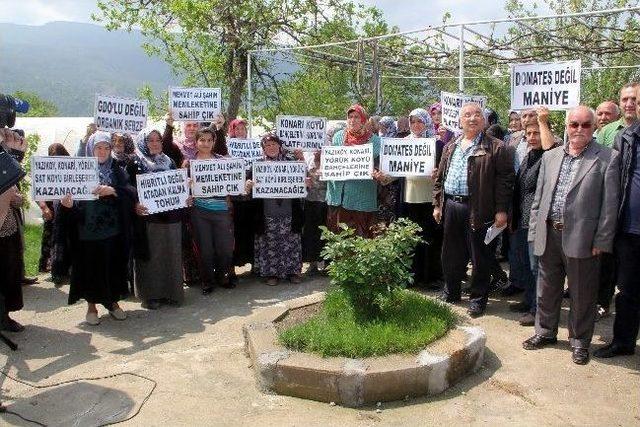 Köylülerden Yüksek Gerilim Hattı Eylemi