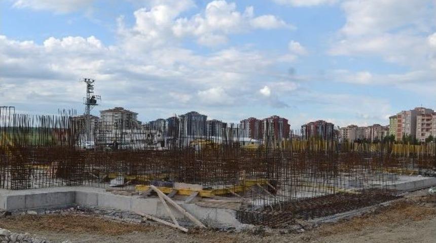 &Ccedil;erkezk&ouml;y Teknik Meslek Lisesi İnşaatı Y&uuml;kseliyor