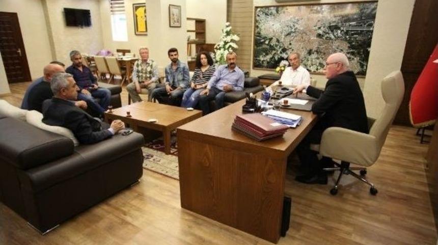 Ovacık Belediye Başkanı Ma&ccedil;oğlu&rsquo;ndan Başkan Kurt&rsquo;a Hayırlı Olsun Ziyareti