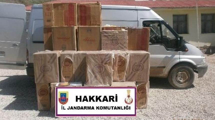 Hakkari&rsquo;de 32 Bin 500 Paket Sigara Ele Ge&ccedil;irildi