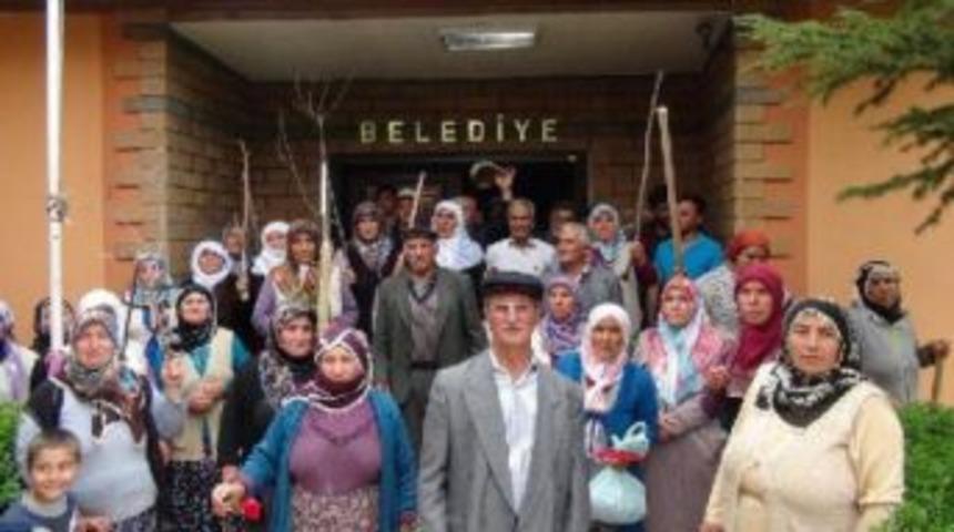 Kadınlardan Sopalı iş Makinesi N&ouml;beti