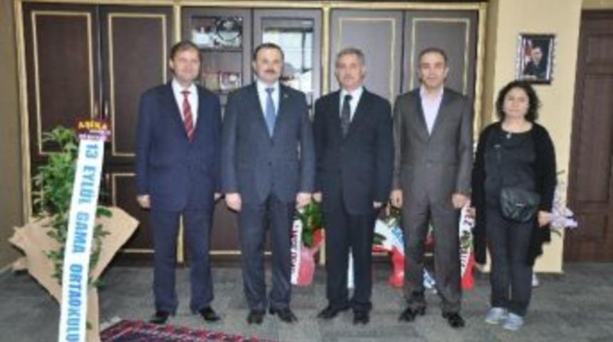 Soma 13 Eyl&uuml;l İlkokulu'ndan Başkan Ergene'ye Tebrik