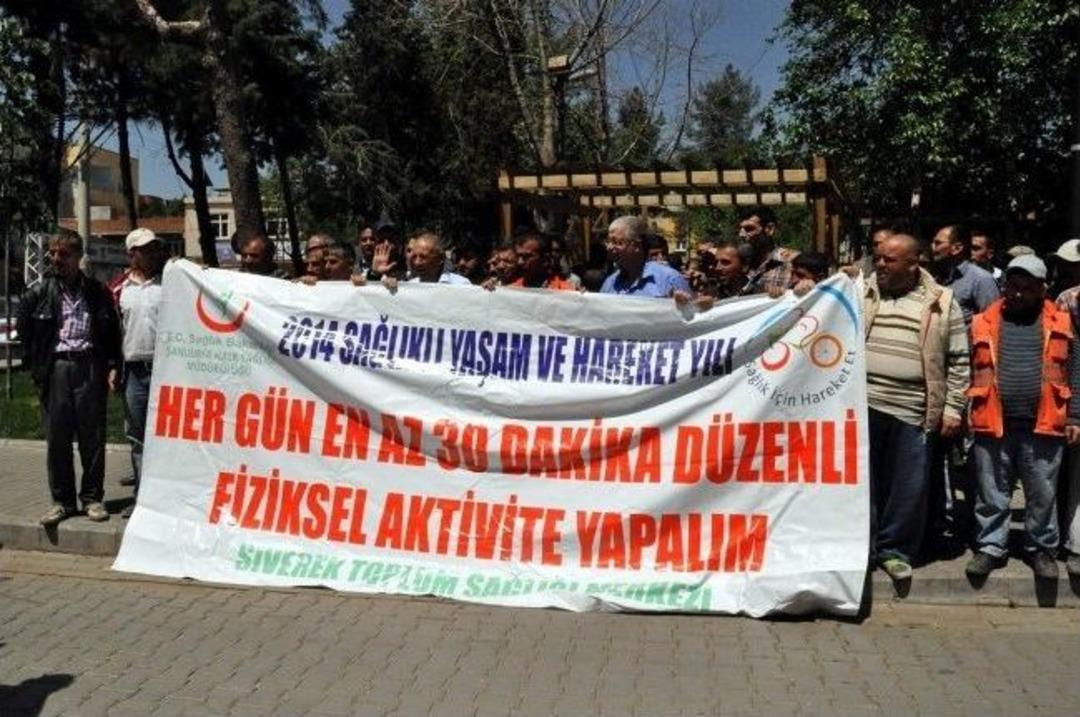 Siverek Belediye Personeli Obeziteyle M&uuml;cadele İ&ccedil;in Y&uuml;r&uuml;d&uuml;