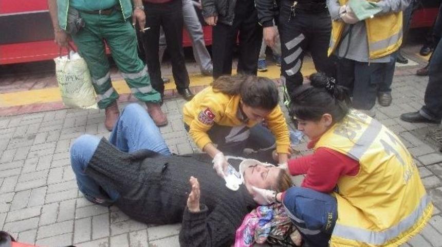 Tramvayın Kornasıyla Hastanelik Oldu