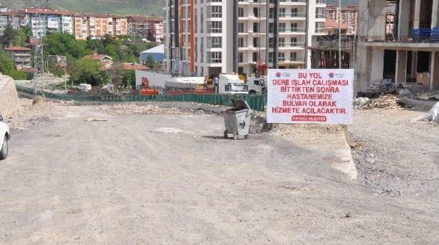Karab&uuml;k Belediyesinden Yeni Yol &Ccedil;alışması