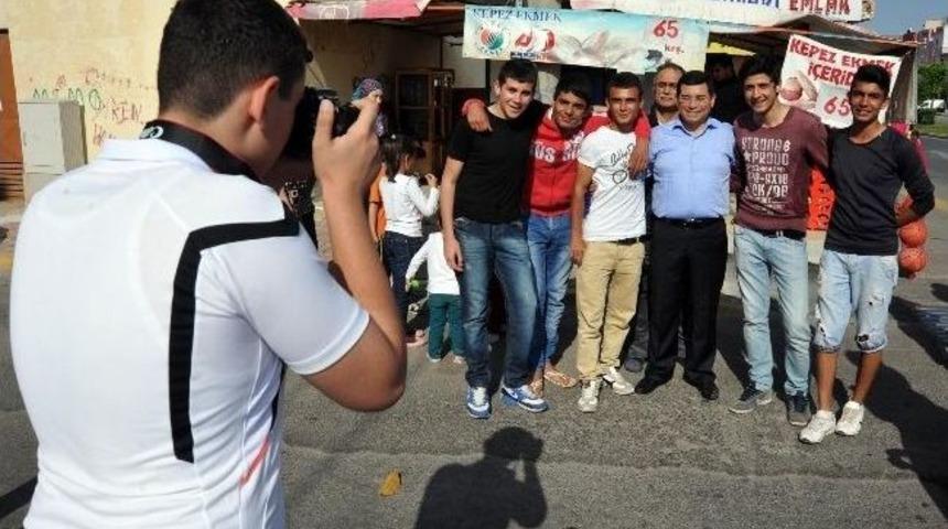 Başkan T&uuml;t&uuml;nc&uuml; Yeni Mahalle Esnafını Ziyaret Etti