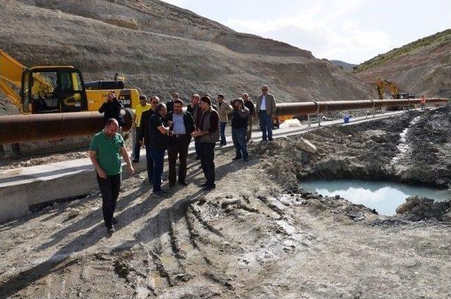 Dsi 13. Bölge Müdürü Özgür, Gölet İnşaatlarında İncelemeler Yaptı