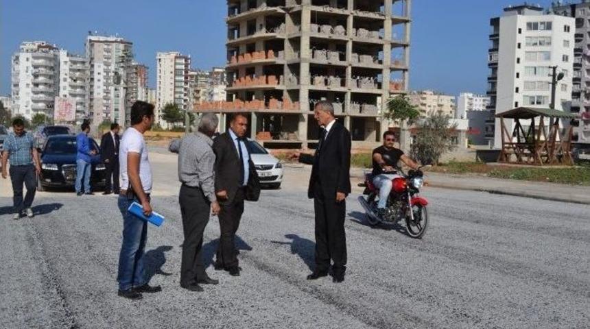 Mezitli Belediyesi Asfalt &Ccedil;alışmalarını S&uuml;rd&uuml;r&uuml;yor