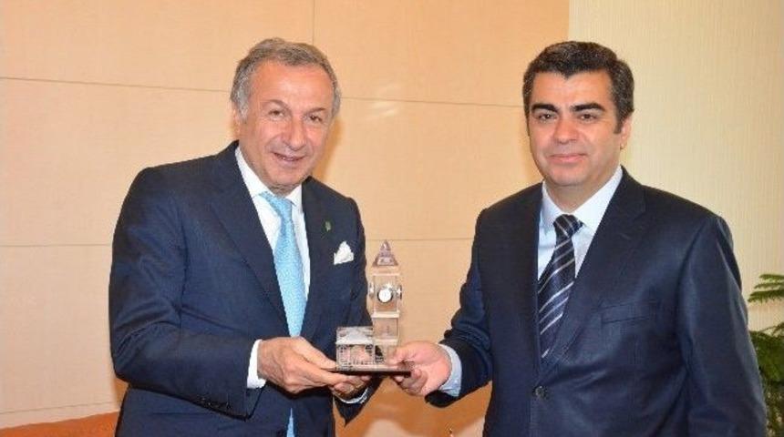 T&uuml;rsab Başkanı Ulusoy Vali D&uuml;zg&uuml;n&rsquo;&uuml; Ziyaret Etti