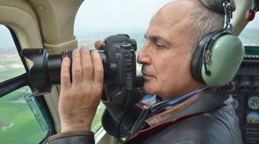 Başkan Akg&uuml;n, B&uuml;y&uuml;k&ccedil;ekmece&rsquo;yi Havadan Denetledi