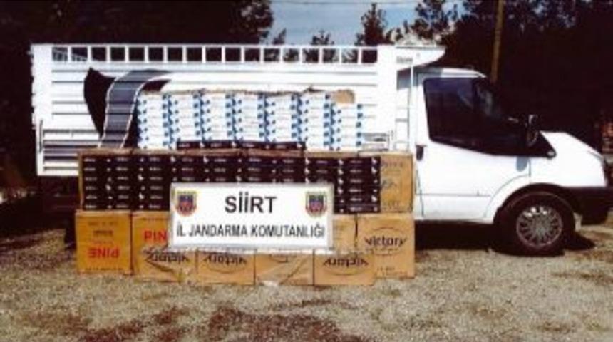 Siirt'te 83 Bin 900 Paket Ka&ccedil;ak Sigara Ele Ge&ccedil;irildi