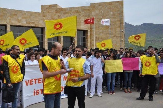 Tunceli Üniversitesi'nde Eylem