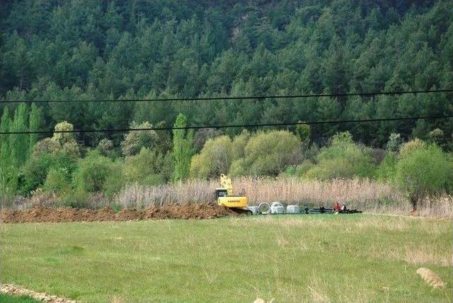 Termal Turizm Merkezi Ilıca Kaplıcasında Kanalizasyon Çalışması